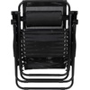 image:imageFlash Furniture Celestial Adjustable Folding Mesh Zero Gravity Reclining Lounge Chair with Pillow and Cup Holder Tray in Black Set of 2Black