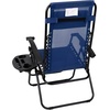 image:imageFlash Furniture Celestial Adjustable Folding Mesh Zero Gravity Reclining Lounge Chair with Pillow and Cup Holder Tray in Black Set of 2Navy