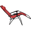image:imageFlash Furniture Celestial Adjustable Folding Mesh Zero Gravity Reclining Lounge Chair with Pillow and Cup Holder Tray in Black Set of 2Red