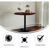 image:imageFlash Furniture Chapman 36 Round Multipurpose Conference Table Business Meeting Table for Office and Conference Rooms Rustic GrayCherry