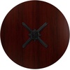 image:imageFlash Furniture Chapman 36 Round Multipurpose Conference Table Business Meeting Table for Office and Conference Rooms Rustic GrayMahogany