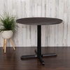 image:imageFlash Furniture Chapman 36 Round Multipurpose Conference Table Business Meeting Table for Office and Conference Rooms Rustic GrayRustic Gray