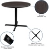 image:imageFlash Furniture Chapman 36 Round Multipurpose Conference Table Business Meeting Table for Office and Conference Rooms Rustic GrayRustic Gray