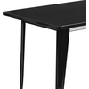 image:imageFlash Furniture Charis Commercial Grade 315 x 63 Rectangular Orange Metal IndoorOutdoor TableBlack