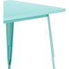 image:imageFlash Furniture Charis Commercial Grade 315 x 63 Rectangular Orange Metal IndoorOutdoor TableMint Green