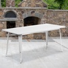 image:imageFlash Furniture Charis Commercial Grade 315 x 63 Rectangular Orange Metal IndoorOutdoor TableWhite