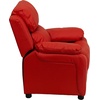 image:imageFlash Furniture Charlie Vinyl Kids Recliner with FlipUp Storage Arms and Safety Recline Contemporary Reclining Chair for Kids Supports up to 90 lbs Hot PinkRed Vinyl