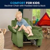 image:imageFlash Furniture Charlie Vinyl Kids Recliner with FlipUp Storage Arms and Safety Recline Contemporary Reclining Chair for Kids Supports up to 90 lbs Hot PinkAvocado Microfiber