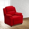 image:imageFlash Furniture Charlie Vinyl Kids Recliner with FlipUp Storage Arms and Safety Recline Contemporary Reclining Chair for Kids Supports up to 90 lbs Hot PinkRed Microfiber