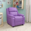 image:imageFlash Furniture Charlie Vinyl Kids Recliner with FlipUp Storage Arms and Safety Recline Contemporary Reclining Chair for Kids Supports up to 90 lbs Hot PinkLavender Vinyl