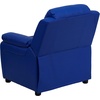 image:imageFlash Furniture Charlie Vinyl Kids Recliner with FlipUp Storage Arms and Safety Recline Contemporary Reclining Chair for Kids Supports up to 90 lbs Hot PinkBlue Vinyl