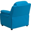 image:imageFlash Furniture Charlie Vinyl Kids Recliner with FlipUp Storage Arms and Safety Recline Contemporary Reclining Chair for Kids Supports up to 90 lbs Hot PinkTurquoise Vinyl
