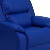 image:imageFlash Furniture Charlie Vinyl Kids Recliner with FlipUp Storage Arms and Safety Recline Contemporary Reclining Chair for Kids Supports up to 90 lbs Hot PinkBlue Vinyl