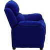 image:imageFlash Furniture Charlie Vinyl Kids Recliner with FlipUp Storage Arms and Safety Recline Contemporary Reclining Chair for Kids Supports up to 90 lbs Hot PinkBlue Microfiber