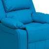image:imageFlash Furniture Charlie Vinyl Kids Recliner with FlipUp Storage Arms and Safety Recline Contemporary Reclining Chair for Kids Supports up to 90 lbs Hot PinkTurquoise Vinyl