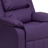image:imageFlash Furniture Charlie Vinyl Kids Recliner with FlipUp Storage Arms and Safety Recline Contemporary Reclining Chair for Kids Supports up to 90 lbs Hot PinkPurple Vinyl