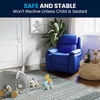 image:imageFlash Furniture Charlie Vinyl Kids Recliner with FlipUp Storage Arms and Safety Recline Contemporary Reclining Chair for Kids Supports up to 90 lbs Hot PinkBlue Vinyl