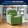 image:imageFlash Furniture Charlie Vinyl Kids Recliner with FlipUp Storage Arms and Safety Recline Contemporary Reclining Chair for Kids Supports up to 90 lbs Hot PinkAvocado Microfiber