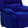 image:imageFlash Furniture Charlie Vinyl Kids Recliner with FlipUp Storage Arms and Safety Recline Contemporary Reclining Chair for Kids Supports up to 90 lbs Hot PinkBlue Microfiber