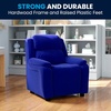 image:imageFlash Furniture Charlie Vinyl Kids Recliner with FlipUp Storage Arms and Safety Recline Contemporary Reclining Chair for Kids Supports up to 90 lbs Hot PinkBlue Microfiber