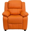 image:imageFlash Furniture Charlie Vinyl Kids Recliner with FlipUp Storage Arms and Safety Recline Contemporary Reclining Chair for Kids Supports up to 90 lbs Hot PinkOrange Vinyl