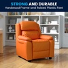 image:imageFlash Furniture Charlie Vinyl Kids Recliner with FlipUp Storage Arms and Safety Recline Contemporary Reclining Chair for Kids Supports up to 90 lbs Hot PinkOrange Vinyl