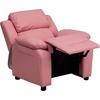 image:imageFlash Furniture Charlie Vinyl Kids Recliner with FlipUp Storage Arms and Safety Recline Contemporary Reclining Chair for Kids Supports up to 90 lbs Hot PinkPink Vinyl