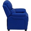 image:imageFlash Furniture Charlie Vinyl Kids Recliner with FlipUp Storage Arms and Safety Recline Contemporary Reclining Chair for Kids Supports up to 90 lbs Hot PinkBlue Vinyl