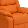image:imageFlash Furniture Charlie Vinyl Kids Recliner with FlipUp Storage Arms and Safety Recline Contemporary Reclining Chair for Kids Supports up to 90 lbs Hot PinkOrange Vinyl