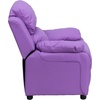 image:imageFlash Furniture Charlie Vinyl Kids Recliner with FlipUp Storage Arms and Safety Recline Contemporary Reclining Chair for Kids Supports up to 90 lbs Hot PinkLavender Vinyl