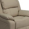 image:imageFlash Furniture Charlie Vinyl Kids Recliner with FlipUp Storage Arms and Safety Recline Contemporary Reclining Chair for Kids Supports up to 90 lbs Hot PinkBeige Vinyl