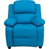 image:imageFlash Furniture Charlie Vinyl Kids Recliner with FlipUp Storage Arms and Safety Recline Contemporary Reclining Chair for Kids Supports up to 90 lbs Hot PinkTurquoise Vinyl