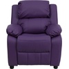 image:imageFlash Furniture Charlie Vinyl Kids Recliner with FlipUp Storage Arms and Safety Recline Contemporary Reclining Chair for Kids Supports up to 90 lbs Hot PinkPurple Vinyl