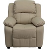 image:imageFlash Furniture Charlie Vinyl Kids Recliner with FlipUp Storage Arms and Safety Recline Contemporary Reclining Chair for Kids Supports up to 90 lbs Hot PinkBeige Vinyl