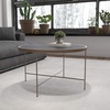 image:imageFlash Furniture Chelsea Collection Black Glass Coffee Table with Matte Gold Frame