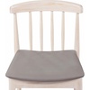 image:imageFlash Furniture Chester Solid Wood Dining Chair Commercial Grade Restaurant Chair with Curved Spindle Backrest and Vinyl Padded Seat Set of 2 Antique WhiteBeigeBrown Vinyl SeatAntique White Wood Frame