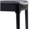 image:imageFlash Furniture Chester Solid Wood Dining Chair Commercial Grade Restaurant Chair with Curved Spindle Backrest and Vinyl Padded Seat Set of 2 Antique WhiteBeigeBlack Vinyl SeatBlack Wood Frame
