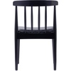 image:imageFlash Furniture Chester Solid Wood Dining Chair Commercial Grade Restaurant Chair with Curved Spindle Backrest and Vinyl Padded Seat Set of 2 Antique WhiteBeigeBlack Vinyl SeatBlack Wood Frame