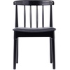 image:imageFlash Furniture Chester Solid Wood Dining Chair Commercial Grade Restaurant Chair with Curved Spindle Backrest and Vinyl Padded Seat Set of 2 Antique WhiteBeigeBlack Vinyl SeatBlack Wood Frame