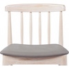 image:imageFlash Furniture Chester Solid Wood Dining Chair Commercial Grade Restaurant Chair with Curved Spindle Backrest and Vinyl Padded Seat Set of 2 Antique WhiteBeigeBrown Vinyl SeatAntique White Wood Frame