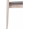 image:imageFlash Furniture Chester Solid Wood Dining Chair Commercial Grade Restaurant Chair with Curved Spindle Backrest and Vinyl Padded Seat Set of 2 Antique WhiteBeigeBrown Vinyl SeatAntique White Wood Frame