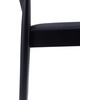image:imageFlash Furniture Chester Solid Wood Dining Chair Commercial Grade Restaurant Chair with Curved Spindle Backrest and Vinyl Padded Seat Set of 2 Antique WhiteBeigeBlack Vinyl SeatBlack Wood Frame