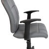 image:imageFlash Furniture Clayton MidBack Orange Quilted Vinyl Swivel Task Office Chair with ArmsGrey