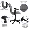 image:imageFlash Furniture Clayton MidBack Orange Quilted Vinyl Swivel Task Office Chair with ArmsGrey