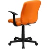 image:imageFlash Furniture Clayton MidBack Orange Quilted Vinyl Swivel Task Office Chair with ArmsOrange