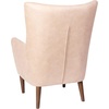 image:imageFlash Furniture Connor Traditional Wingback Accent Chair Commercial Grade Faux Leather Upholstery and Wooden Frame and Legs Light BrownLight Brown