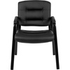image:imageFlash Furniture Darwin Flash Fundamentals LeatherSoft Executive Reception Chair Modern Tufted Lounge Chair for Living Room or Office Black