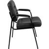 image:imageFlash Furniture Darwin Flash Fundamentals LeatherSoft Executive Reception Chair Modern Tufted Lounge Chair for Living Room or Office Black