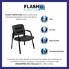 image:imageFlash Furniture Darwin Flash Fundamentals LeatherSoft Executive Reception Chair Modern Tufted Lounge Chair for Living Room or Office Black