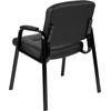 image:imageFlash Furniture Darwin Flash Fundamentals LeatherSoft Executive Reception Chair Modern Tufted Lounge Chair for Living Room or Office Black